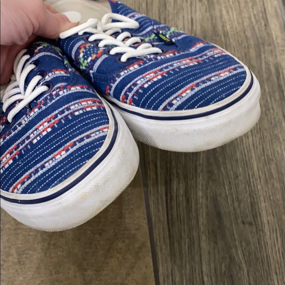 Vans Aztec Blue Lace Up Sneakers - Picture 3 of 7